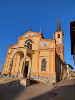 Facciata e campanile - Chiesa di San Bartolomeo a Vische