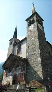 Vista - Chiesa di San Michele a Riva Valdobbia