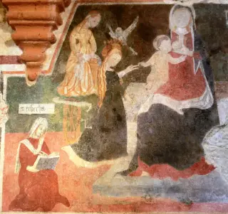 Madonna del latte e Santa Rebecca - Chiesa di San Giorgio a Valperga