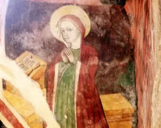 Affresco - Pieve o Chiesa di Santa Croce a Sparone