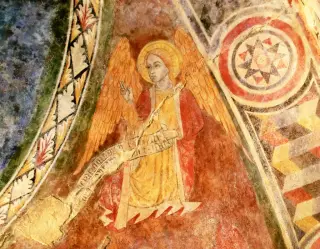Affresco - Pieve o Chiesa di Santa Croce a Sparone