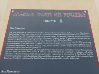 Pannello illustrativ0 - Chiesa di San Francesco a Trecate