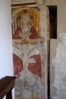 Padreterno e crocifissione - Parrocchiale di San Lorenzo a Mandello Vitta