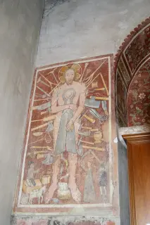 Affresco Cristo della Domenica - Duomo di Santa Maria Maggiore o di Santo Stefano a Biella