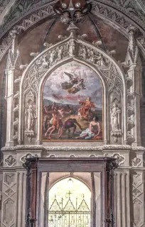 Martirio di Santo Stefano in controfacciata - Duomo di Santa Maria Maggiore o di Santo Stefano a Biella