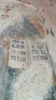Tracce di affresco - Chiesa di Santa Maria Maggiore a Candelo