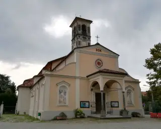 Facciata e campanile - Parrocchiale di Sant'Eusebio a Muzzano