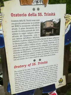 Pannello illustrativo - Oratorio della Trinità a Sagliano Micca