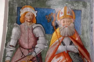 Santo Guerriero e vescovo santo - Chiesa di Santa Caterina a CossatoFrazione Lavino