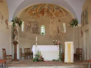 Affreschi Abside - Rettoria di San Gaudenzio a LessonaFrazione Principe