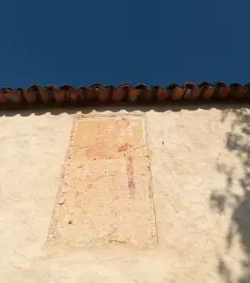 Affresco di San Cristoforo - Rettoria di San Gaudenzio a LessonaFrazione Principe