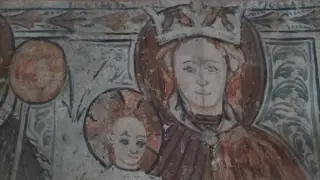 Madonna col Bambino dettaglio - Chiesa di San Sebastiano a Fontanetto Po