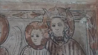 Madonna col Bambino dettaglio - Chiesa di San Sebastiano a Fontanetto Po