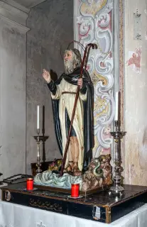 Statua di San Giulio - Chiesa o Canonica Regolare di San Giulio a Bellinzago NovareseFrazione Badia di Dulzago