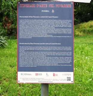 Pannello illustrativo - Parrocchiale di San Vincenzo in Castro a Pombia
