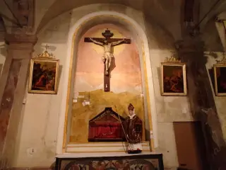 Crocefisso - Chiesa Cimiteriale di San Pietro e Paolo a Brovello CarpugninoFrazione Graglia Piana