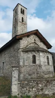 Abside e campanile - Chiesa di San Sebastiano a Lesa