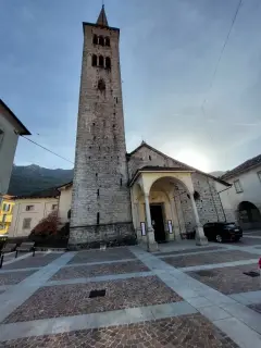 Facciata e campanile - Collegiata o Chiesa di Sant'Ambrogio a Omegna