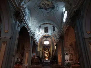 Interno - Collegiata o Chiesa di Sant'Ambrogio a Omegna