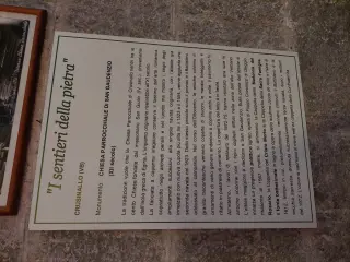 Pannello illustrativo - Chiesa di San Gaudenzio a OmegnaFrazione Crusinallo
