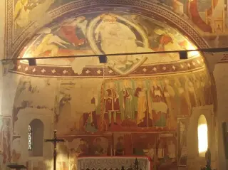 Affreschi absidali - Chiesa dei Santi Quirico e Giulitta a DomodossolaFrazione Casa delle Rane