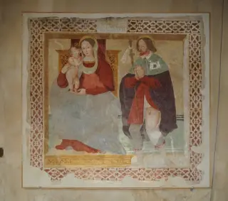 Madonna col Bambino e San Rocco - Parrocchiale di Santo Stefano a Crodo