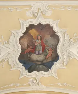 Santa Lupercilla affresco del 1849 - Parrocchiale di Santo Stefano a Crodo