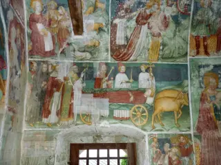 Affreschi - Cappella di San Pantaleone a BoccioletoFrazione Oro