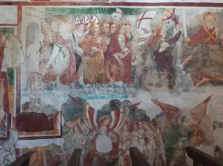 Parete affrescata - Chiesa di San Marcello a Paruzzaro