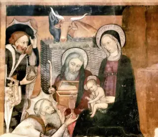 Affreschi - Cappella di Santa Maria Assunta o della Stella a MacelloFrazione Stella