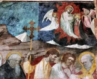Affreschi - Cappella di Santa Maria Assunta o della Stella a MacelloFrazione Stella