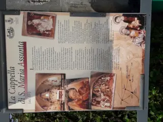 Pannello illustrativo - Cappella di Santa Maria Assunta o della Stella a MacelloFrazione Stella