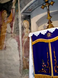 Presbiterio, parete Sud, nicchia, Santa Apollonia - Cappella di Santa Maria Assunta o della Stella a MacelloFrazione Stella