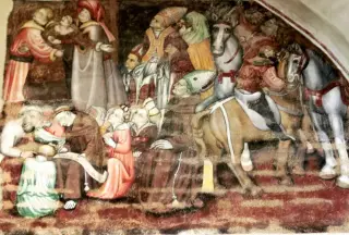 Affreschi - Cappella di Santa Maria Assunta o della Stella a MacelloFrazione Stella