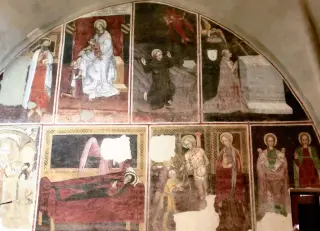 Affreschi - Cappella di Santa Maria Assunta o della Stella a MacelloFrazione Stella