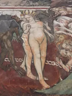 Particolare Dannati - Cappella di Missione a Villafranca PiemonteFrazione San Giovanni