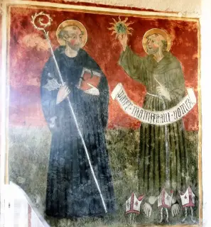 Affreschi - Chiesa di Santa Maria del Monastero a Manta