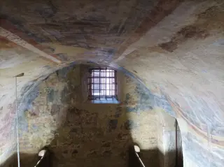 Affreschi torre campanaria - Chiesa Castellana Ex Parrocchiale dei Santi Filippo e Giacomo a Verzuolo