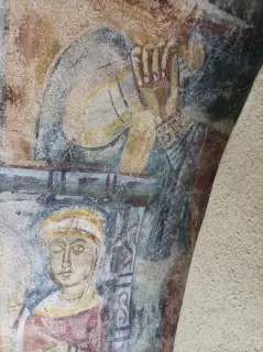 Affreschi torre campanaria - Chiesa Castellana Ex Parrocchiale dei Santi Filippo e Giacomo a Verzuolo