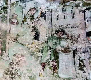 Affresco - Resti Della Chiesa di San Domenico o dei Santi Bovo e Pietro Martire a Peveragno