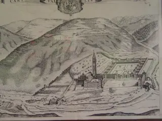 Stampa della Certosa - Convento o Certosa dell' Assunta a Chiusa di PesioFrazione Certosa di Pesio