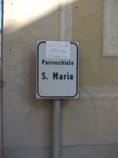 Cartello indicativo - Parrocchiale della Natività di Maria Santissima a Aisone