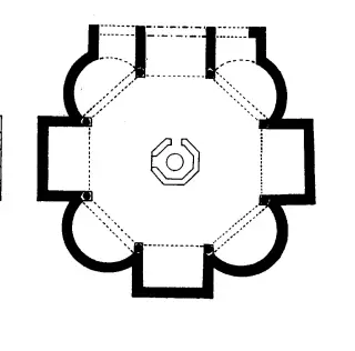 Pianta - Battistero del Duomo a Novara
