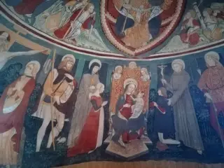 Affreschi absidali - Santuario della Madonna del Latte o di Gionzana a NovaraFrazione Gionzana
