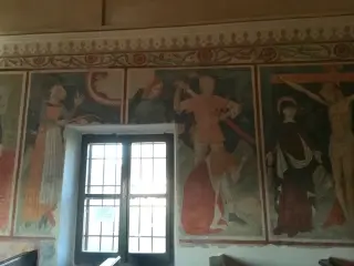 Affreschi - Santuario della Madonna del Latte o di Gionzana a NovaraFrazione Gionzana