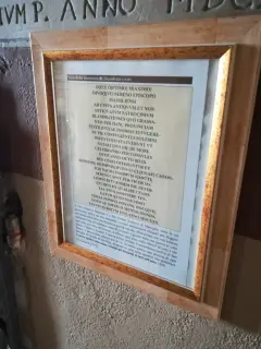 Trascrizione della lapide - Parrocchiale di San Colombano a Biandrate