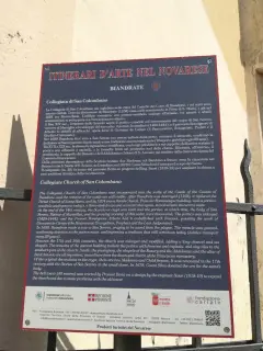 Pannello illustrativo - Parrocchiale di San Colombano a Biandrate
