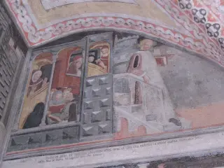 Chiostro - Ciclo vita San Benedetto - Abbazia di San Nazzaro o dei Santi Nazario e Celso a San Nazzaro Sesia