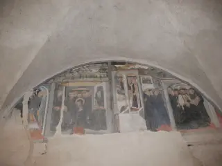 Chiostro - Ciclo vita San Benedetto - Abbazia di San Nazzaro o dei Santi Nazario e Celso a San Nazzaro Sesia