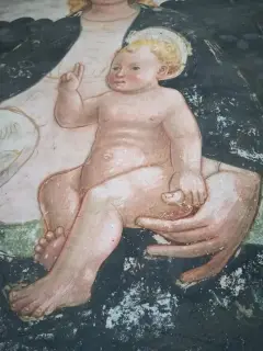 Dettaglio affresco - Pieve di San Giovanni a Vespolate